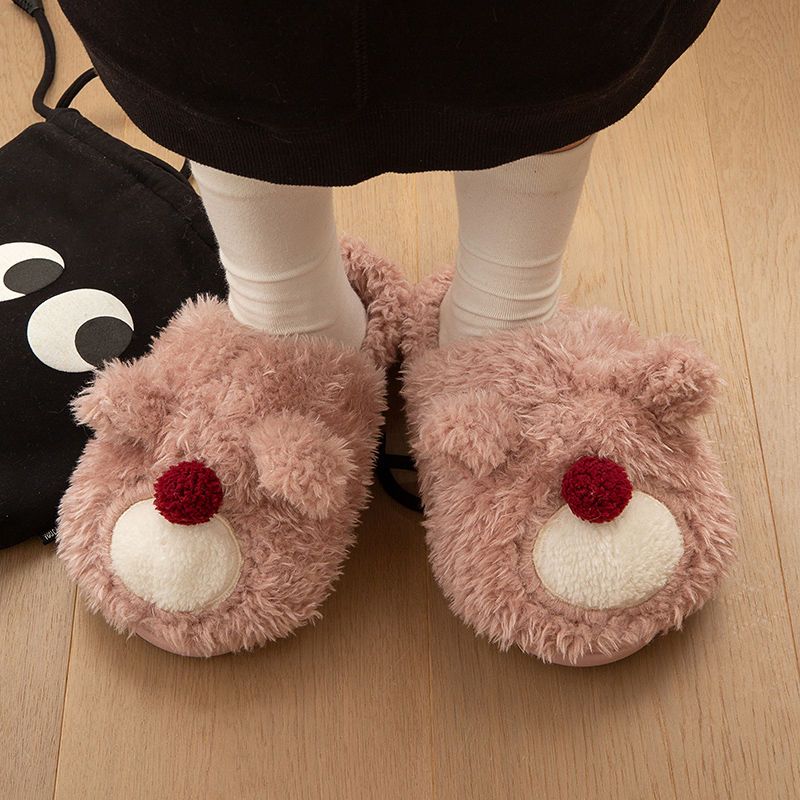 Christmas Deer Fluffy slippers