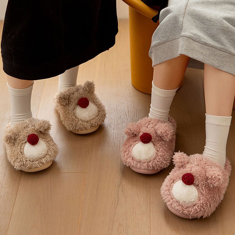 Christmas Deer Fluffy slippers