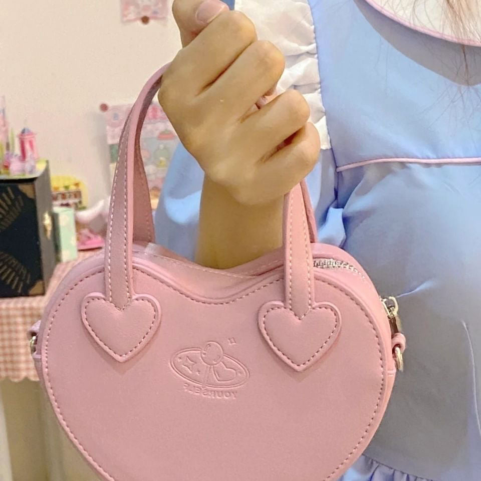 PU Heart Crossbody bag