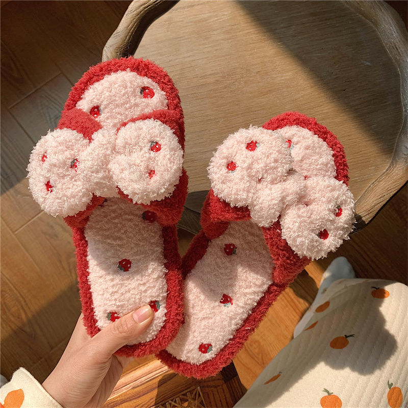 Bow Fluffy Slippers