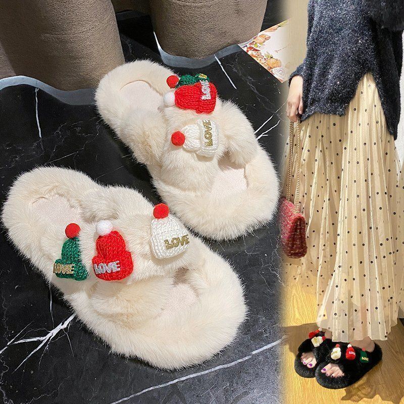 Christmas Fluffy Slippers