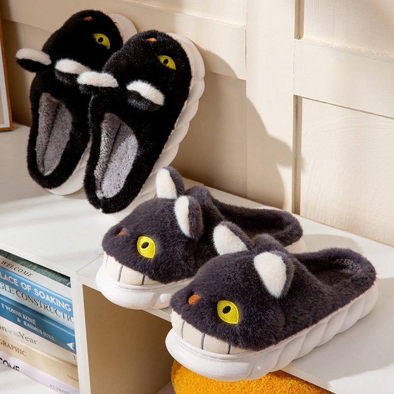 Cartoon Monster Cotton Slippers