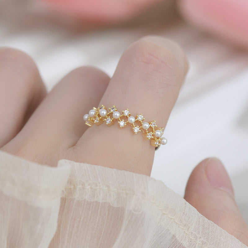 Faux Pearl Rings