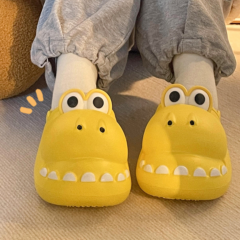 Dinosaur Fluffy Slippers