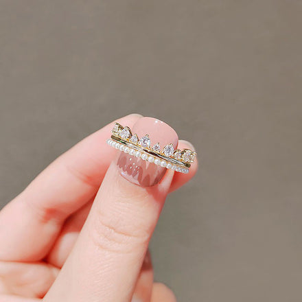 Zircon Rings, 2 pcs