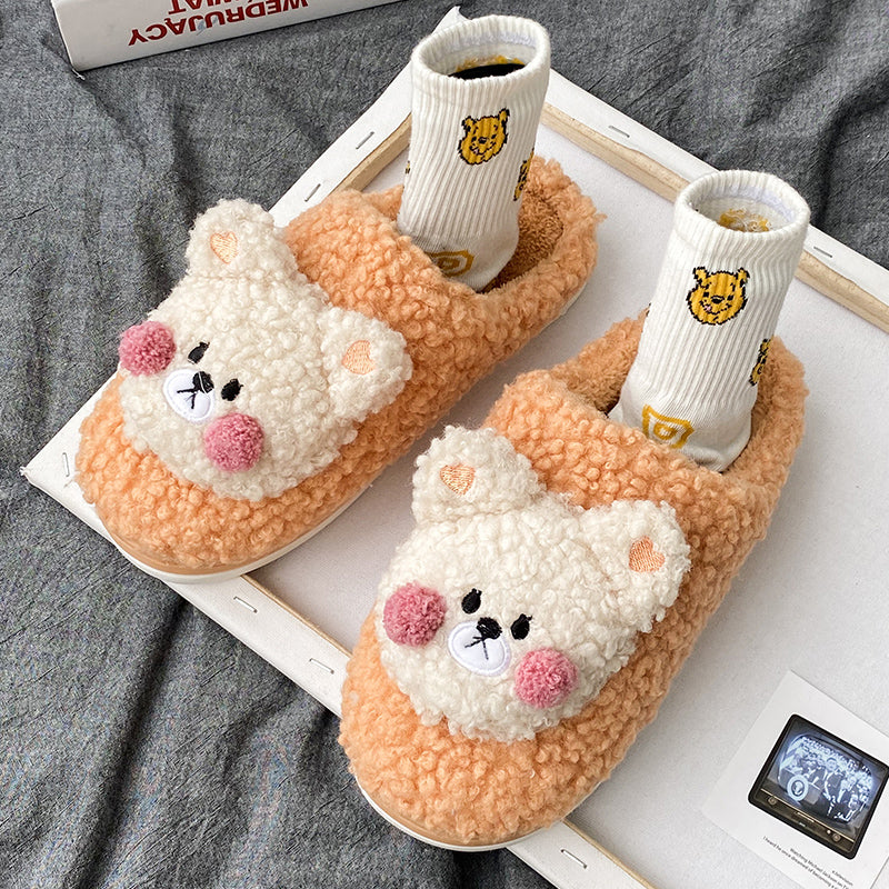 Bear Fluffy Slippers