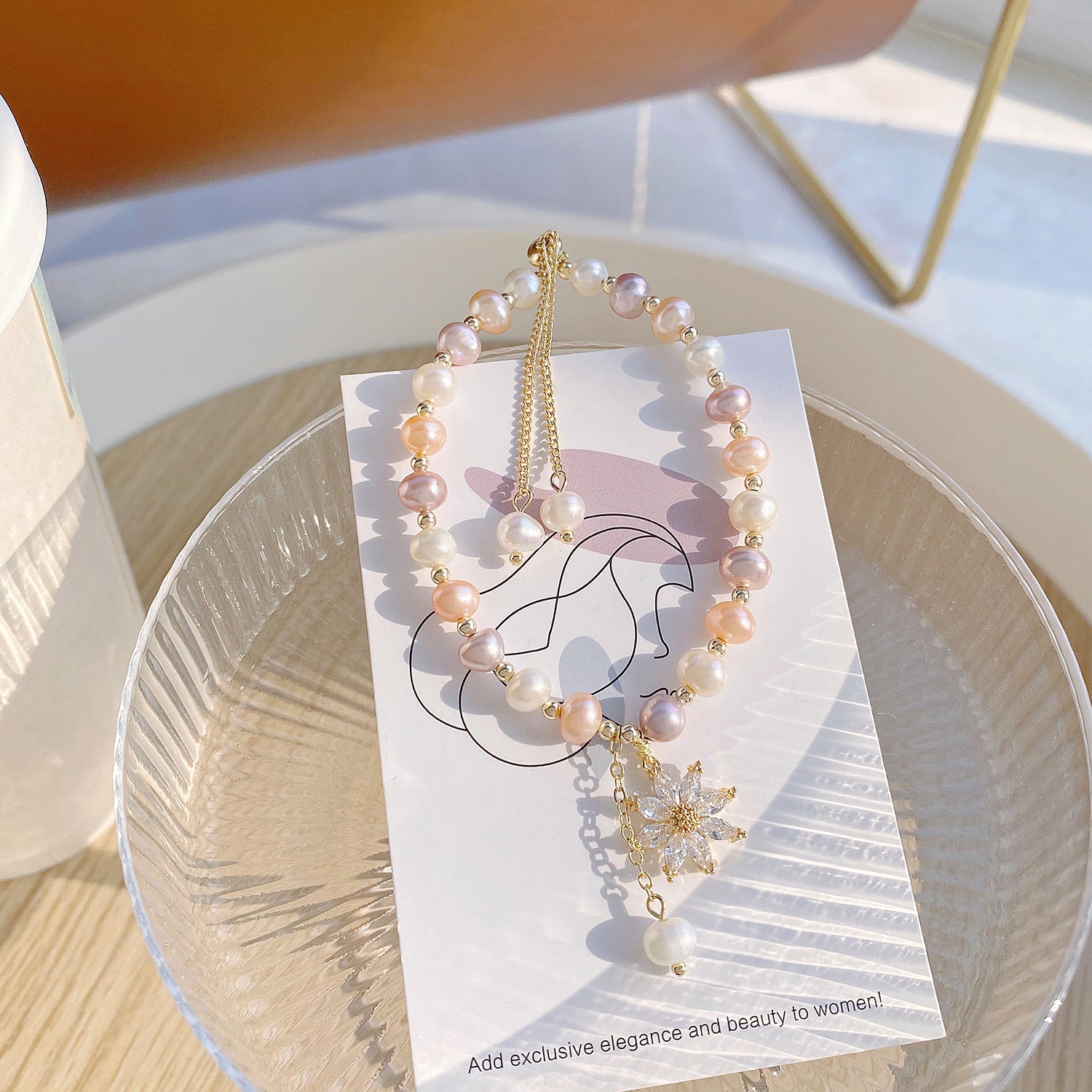 Natural Pearl Flower Bracelet