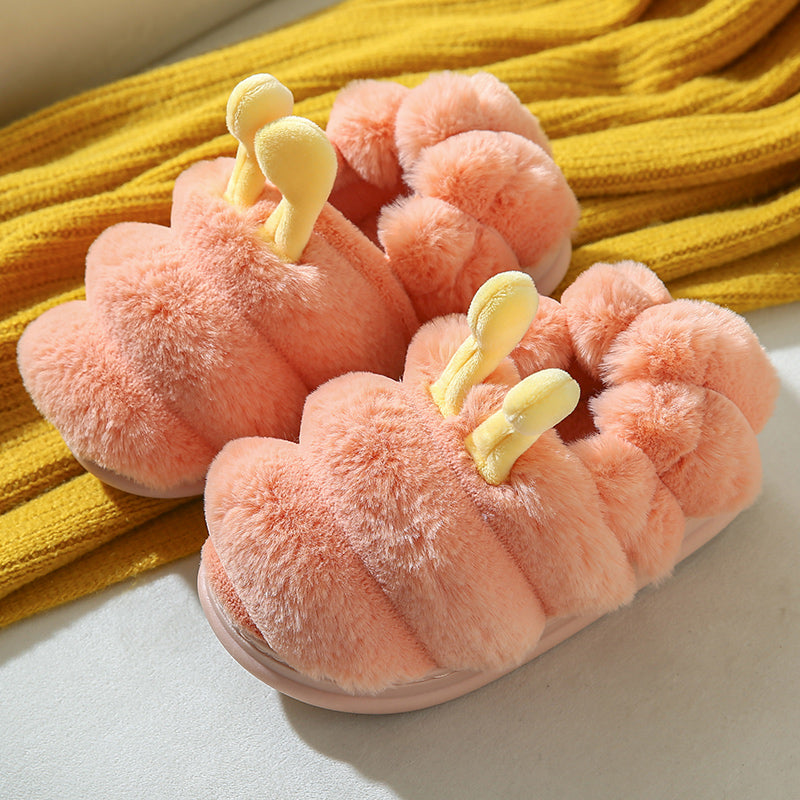 Cute Caterpillar Cartoon Fluffy Slippers