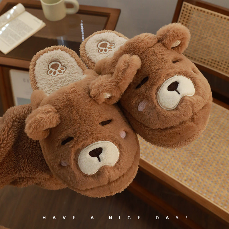 Bear Fluffy Slippers