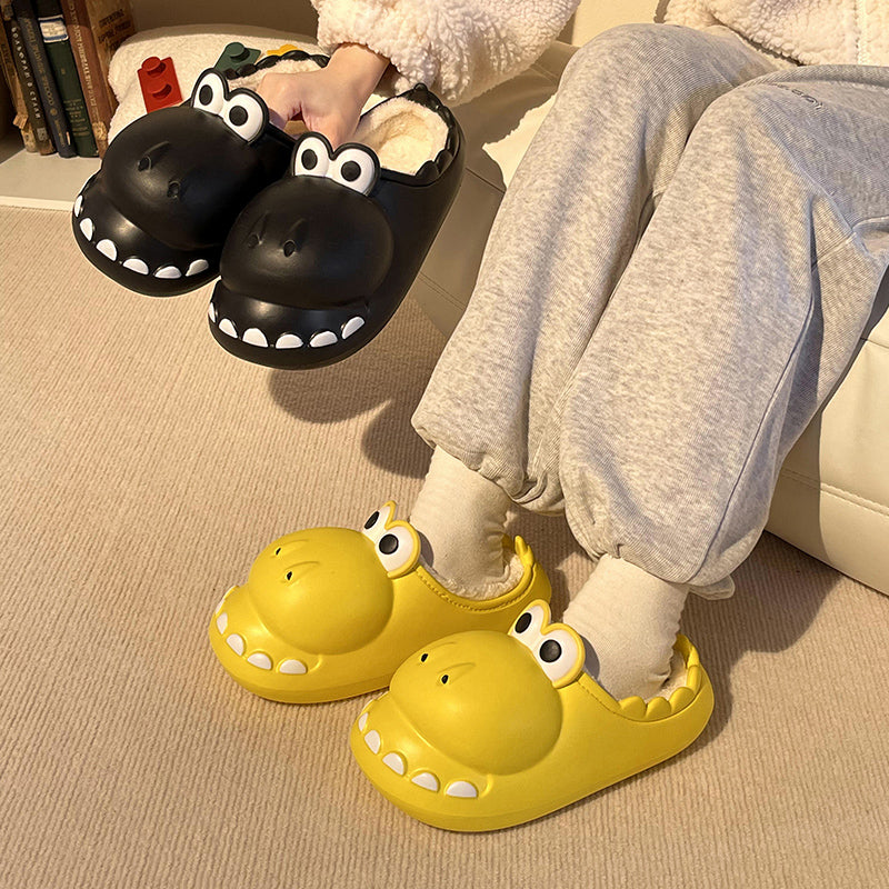 Dinosaur Fluffy Slippers