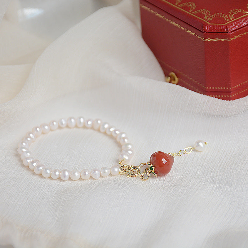 Natural Pearl Peach Bracelet