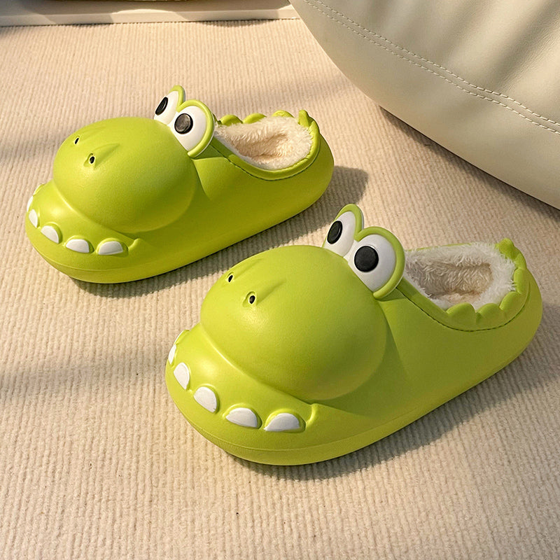 Dinosaur Fluffy Slippers