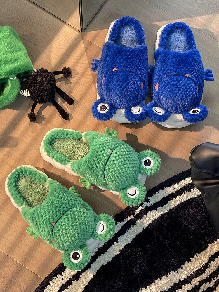 Frog Fluffy Slippers