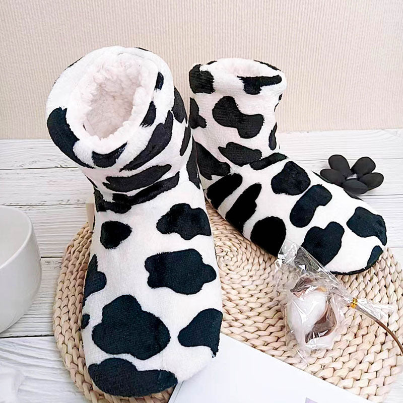 Cow Fluffy Slippers