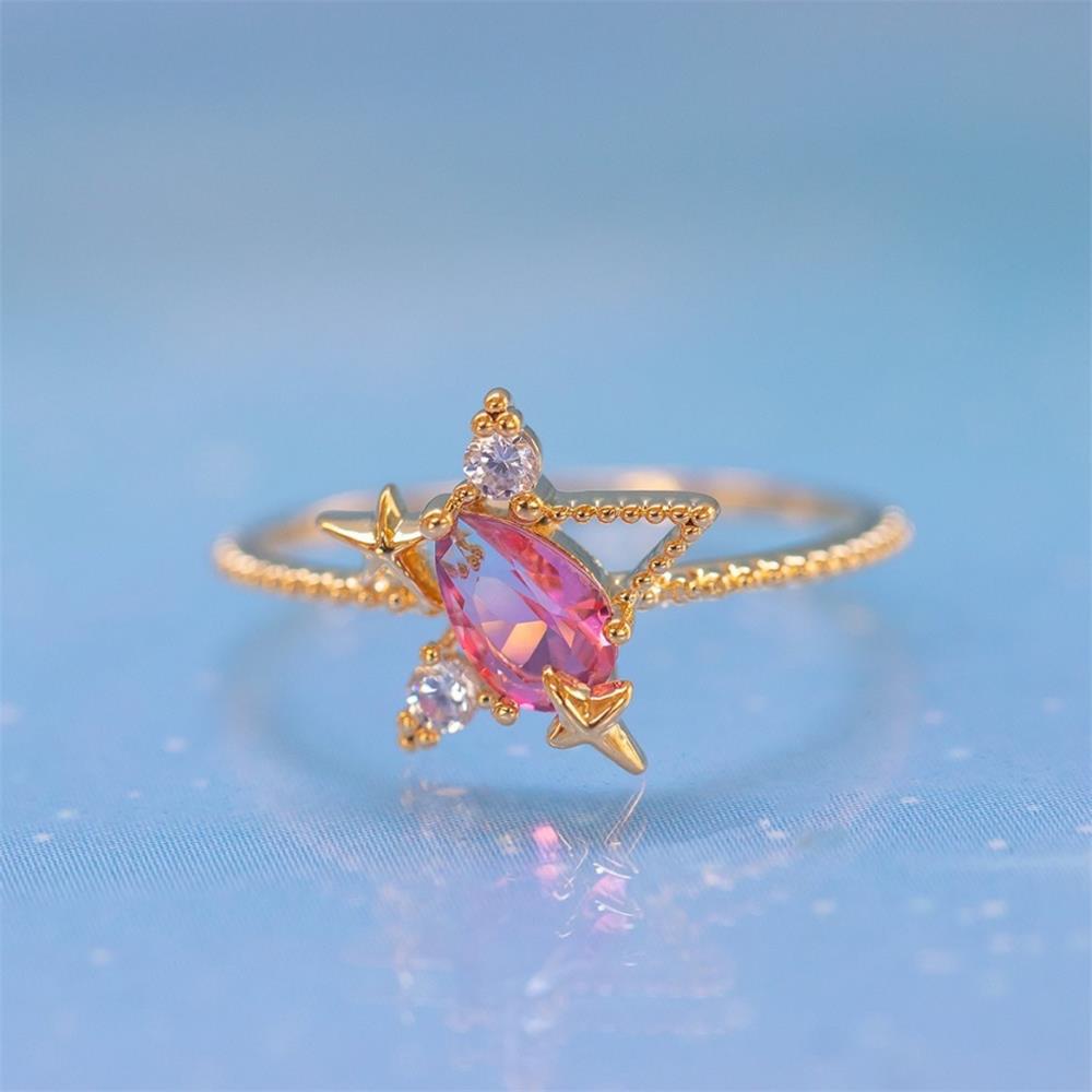 Zircon Star Rings