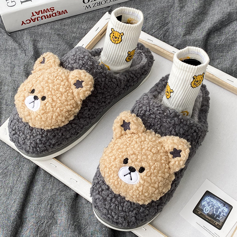 Bear Fluffy Slippers