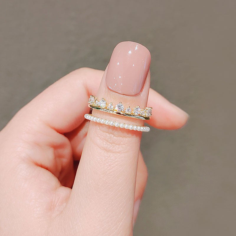 Zircon Rings, 2 pcs