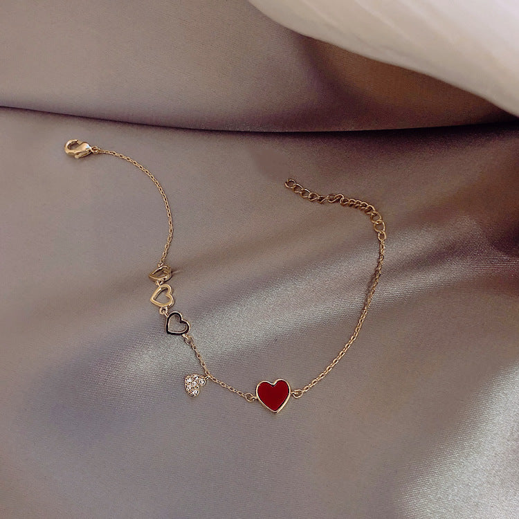 Zircon Heart Bracelet