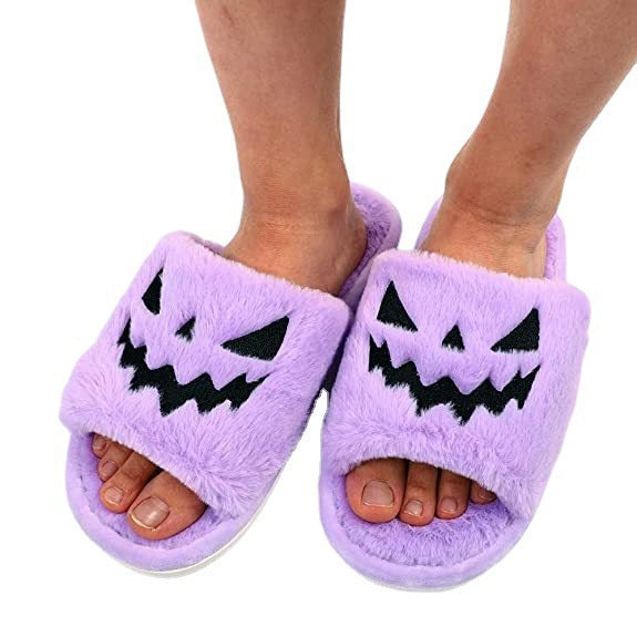 Halloween Monster Fluffy Slippers