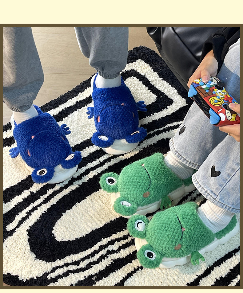 Frog Fluffy Slippers