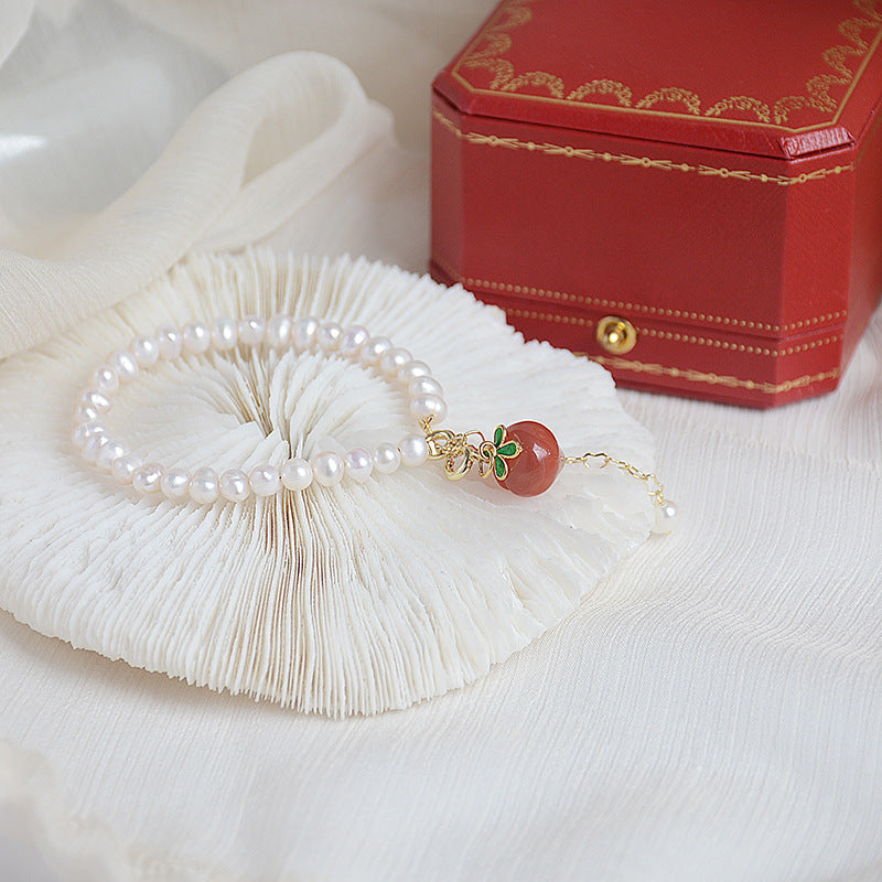 Natural Pearl Peach Bracelet