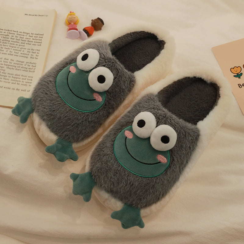 Frog Fluffy Slippers