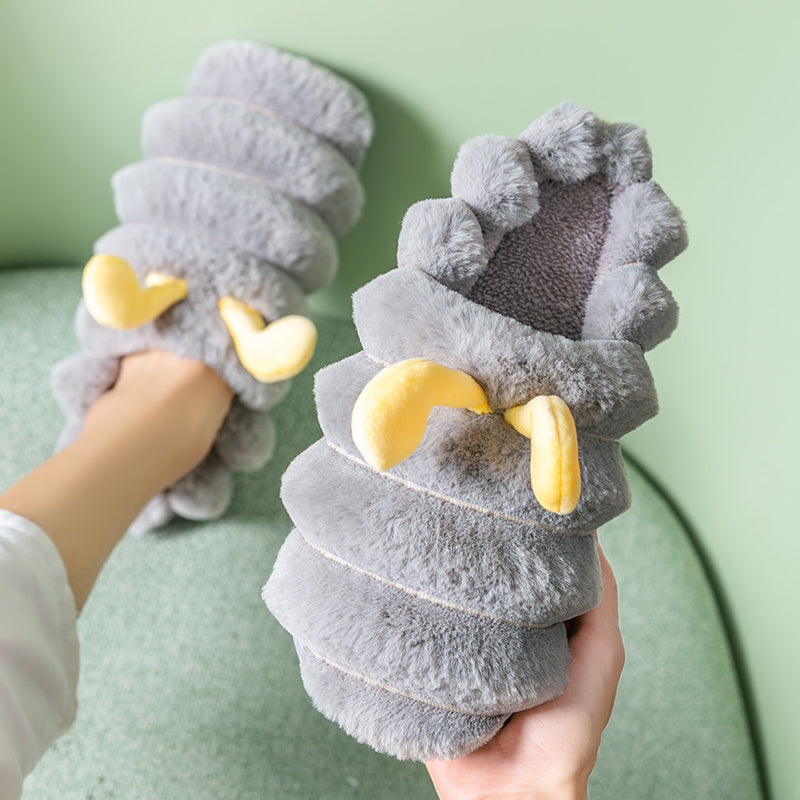 Cute Caterpillar Cartoon Fluffy Slippers