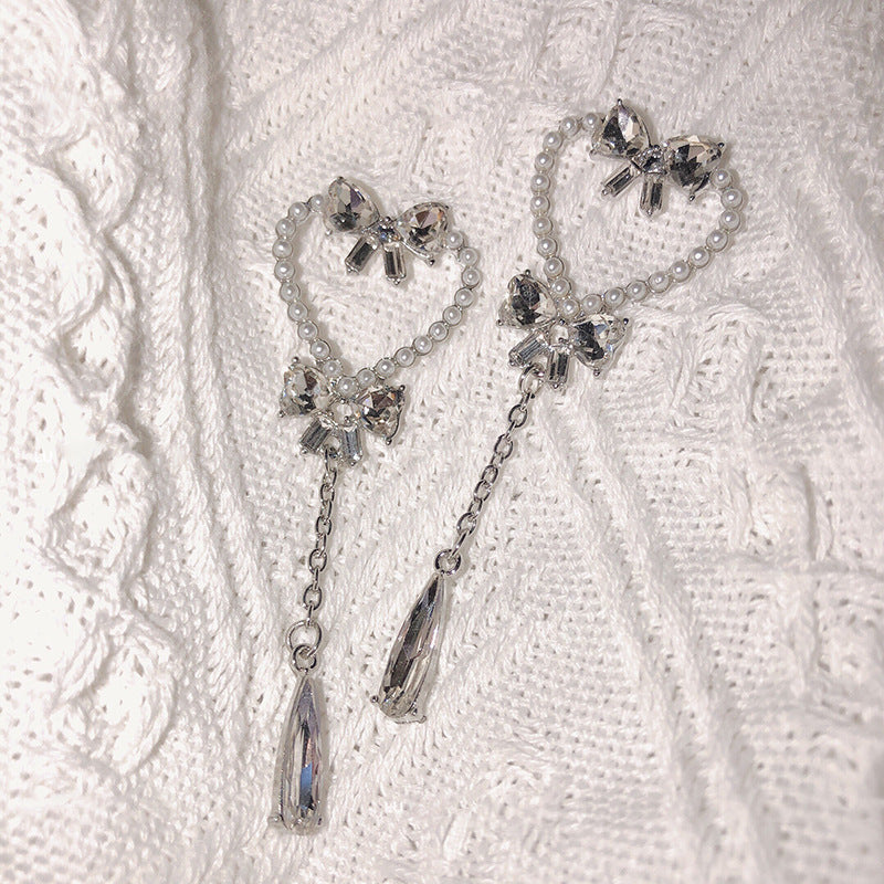 Zircon Heart Earrings