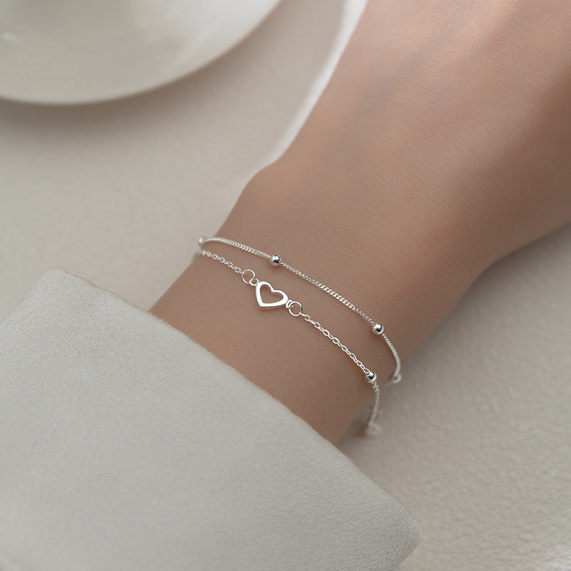 925 Sterling Silver Heart Bracelet