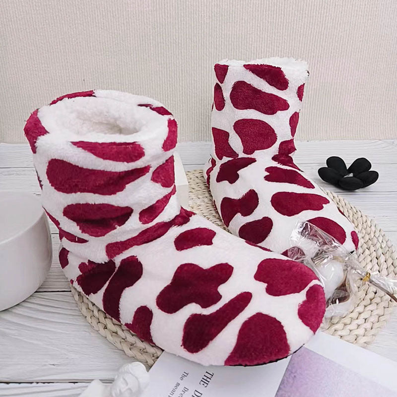 Cow Fluffy Slippers