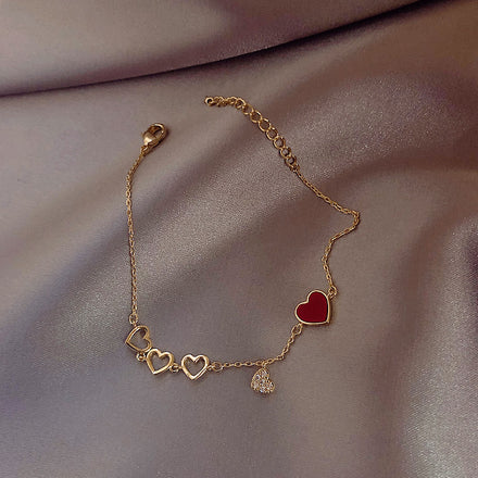 Zircon Heart Bracelet