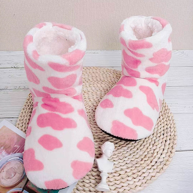 Cow Fluffy Slippers