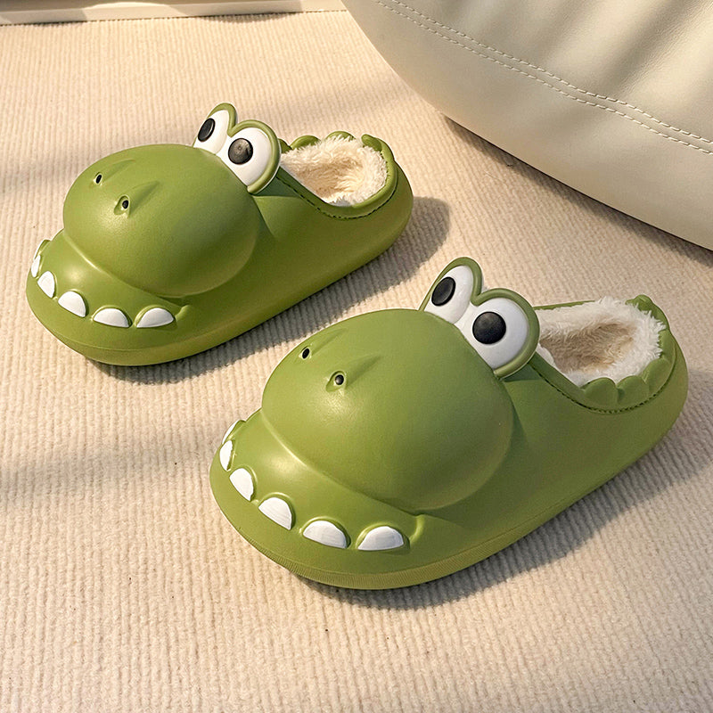 Dinosaur Fluffy Slippers