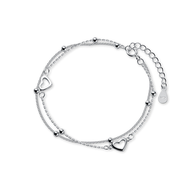 925 Sterling Silver Heart Bracelet