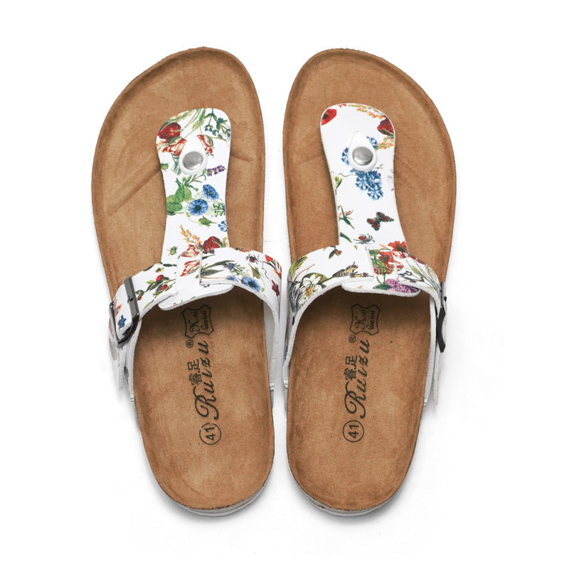 Summer Floral Flip-Flops