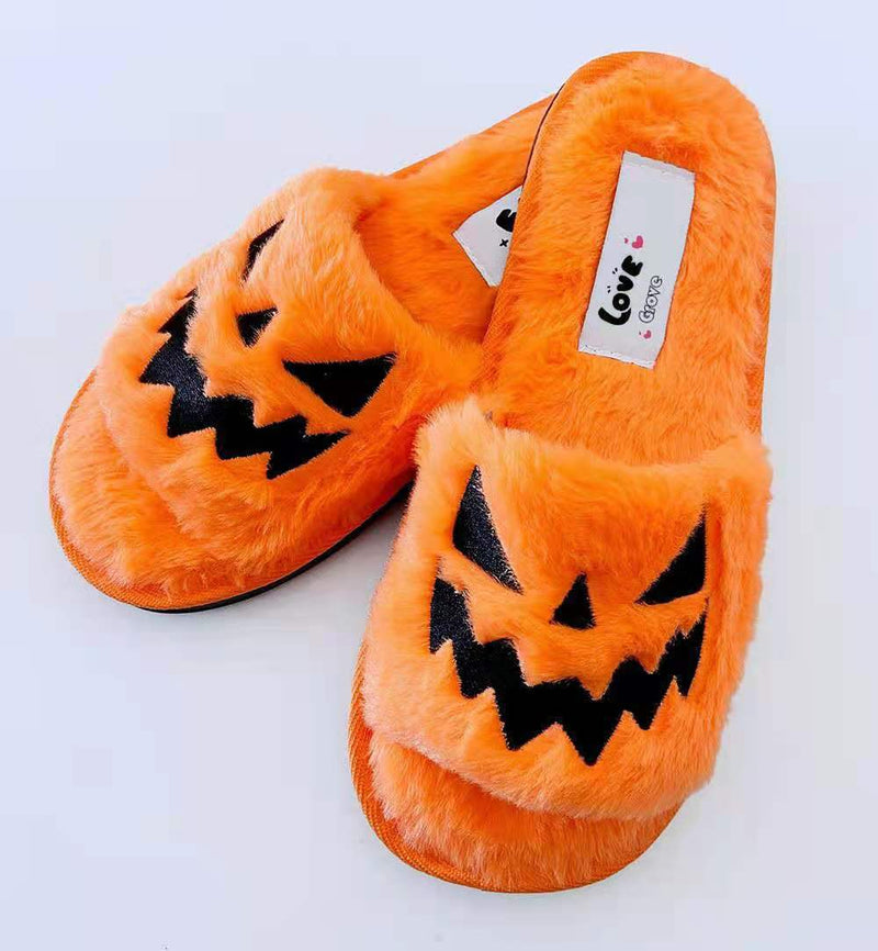 Halloween Monster Fluffy Slippers