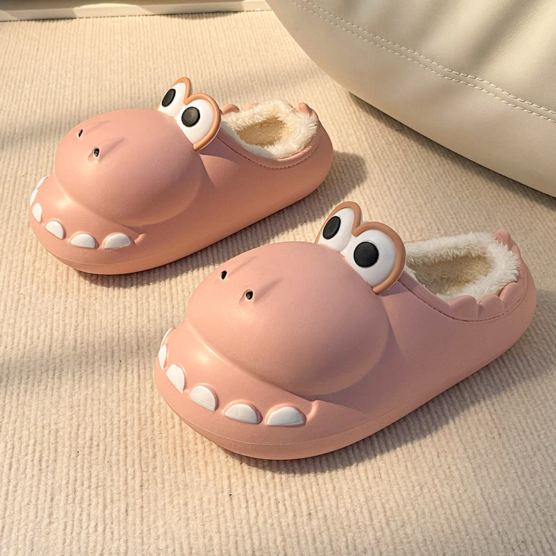 Dinosaur Fluffy Slippers