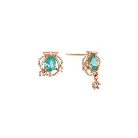 Zircon Heart Earrings