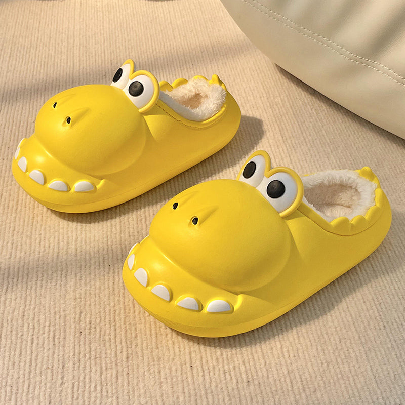 Dinosaur Fluffy Slippers