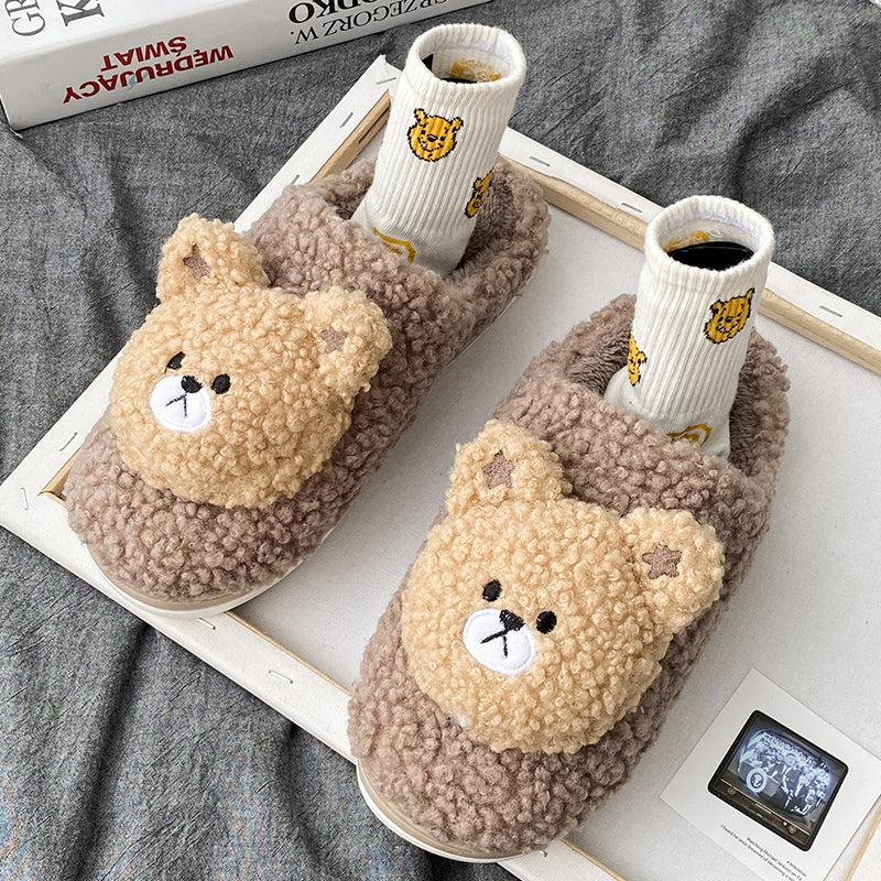 Bear Fluffy Slippers