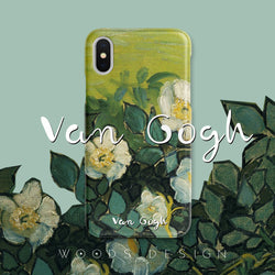 Van Gogh White Rose Phone Case