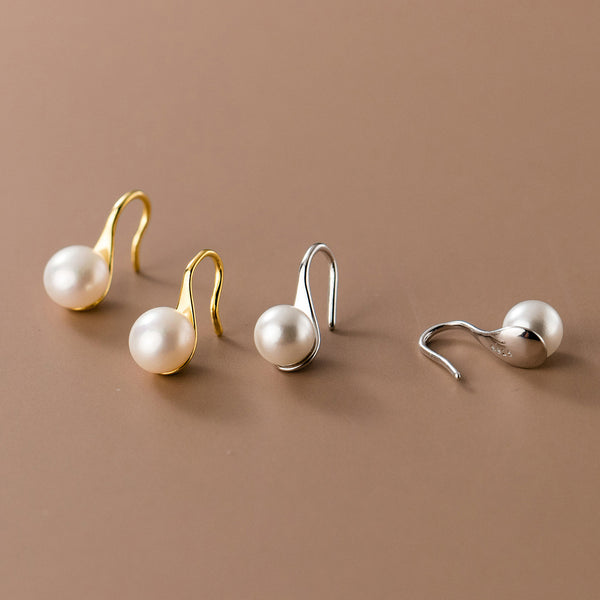 Sweet White Pearl Earrings