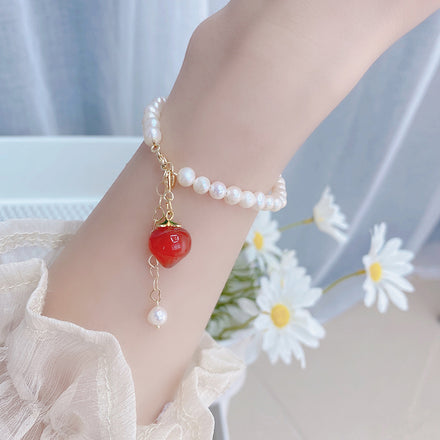 Natural Pearl Peach Bracelet