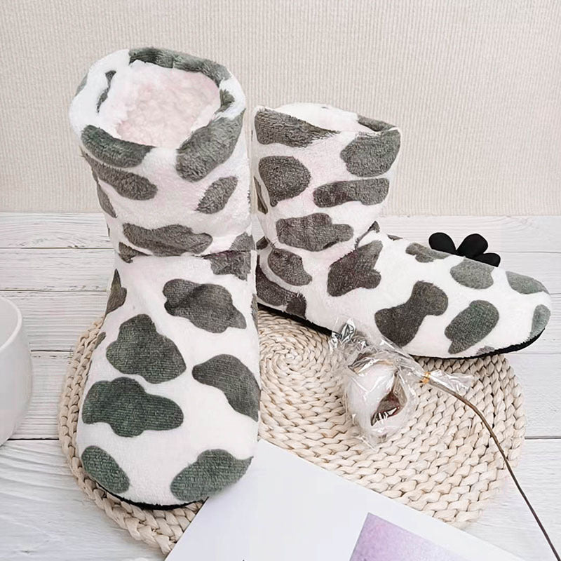 Cow Fluffy Slippers