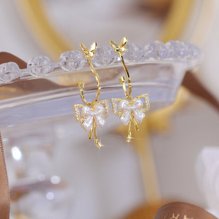 Zircon Butterfly Earrings