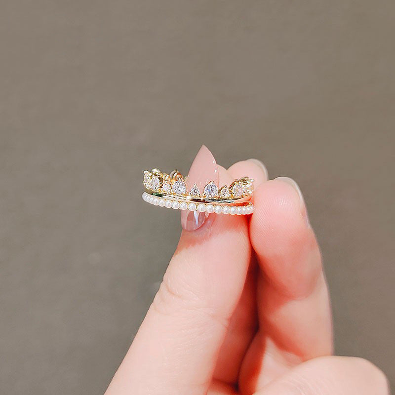 Zircon Rings, 2 pcs