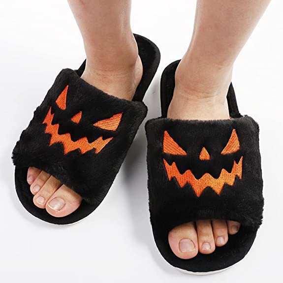 Halloween Monster Fluffy Slippers