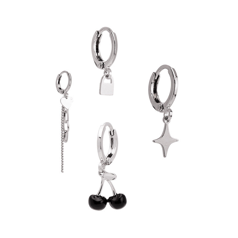 Star Assorted Earrings, 4pcs