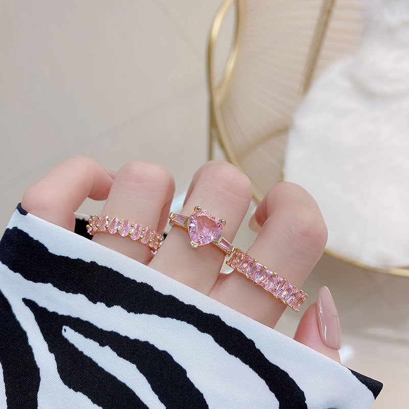 Pink Zircon Rings