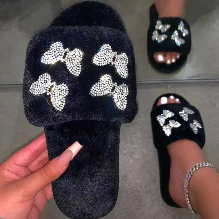 Butterfly Fluffy Slippers